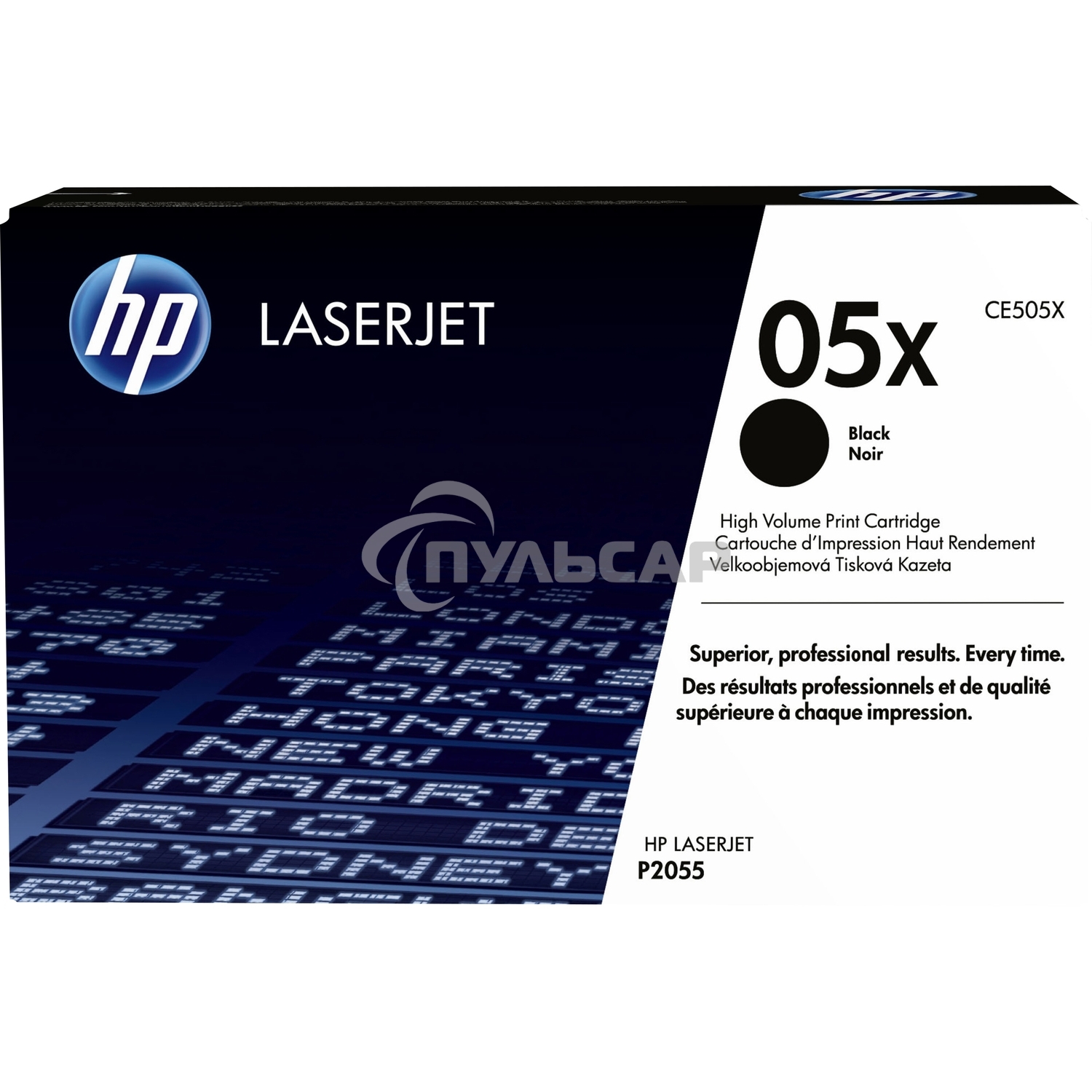 Картридж лазерный HP CE505X черный для LJ P2055 6500стр.