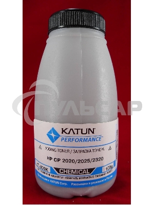 Тонер HP CP2020/2025/CM2320 черный, химический (фл.100г.) Katun фас. России