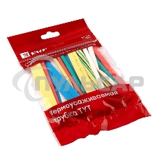 Набор трубок термоусадочных ТУТ 4/2; 6/3; 8/4; 10/5; 12/6 (7 цветов по 5шт 100мм) PROxima EKF tut-n-4-r