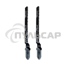 Пилка для электролобзика по оргстеклу KRANZ T119BO 76 мм 12 зубьев на дюйм 4-20 мм фигурный рез (2 шт./уп.) 