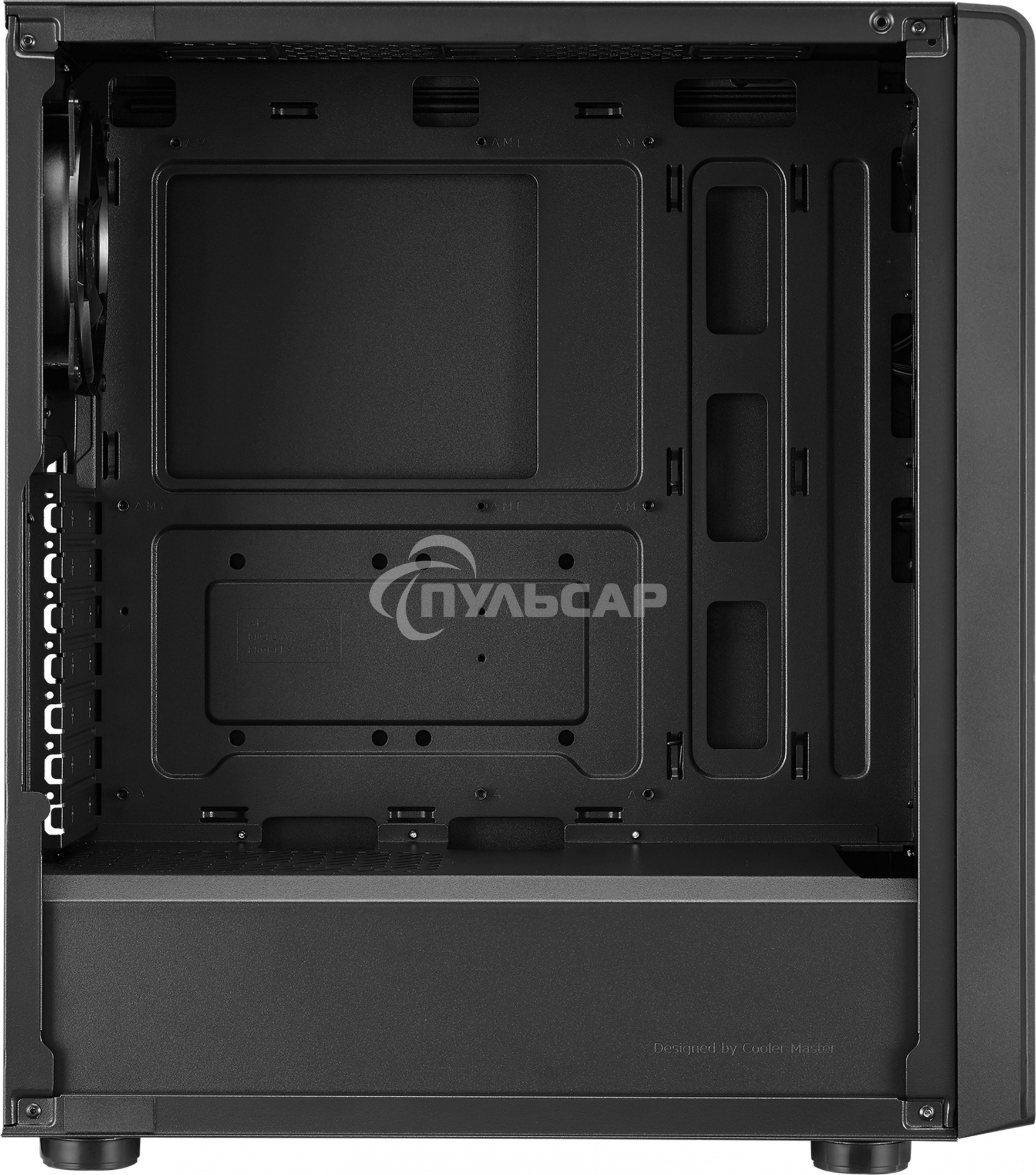 Компьютерный корпус Cooler Master Elite 500 w/o ODD bay, 2xUSB3.2, 1x120Fan, w/o PSU, Black, Steel left panel, ATX