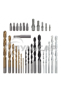 Набор сверл Matrix комбинированный (бетон 4-10мм, мет. 2-10мм, дер. 4-10мм, дюбеля) 300пр.