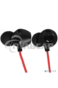 Наушники внутриканальные SVEN с микрофоном E-292M черный/красный пульт