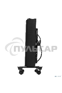 Конвектор Denzel XCE-2000B черный, 2000 Вт, 25 м2, термостат