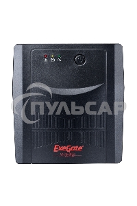 Источник бесперебойного питания ExeGate EP212518RUS Power Back UNB-1000 1000VA, черный, 4 евророзетки