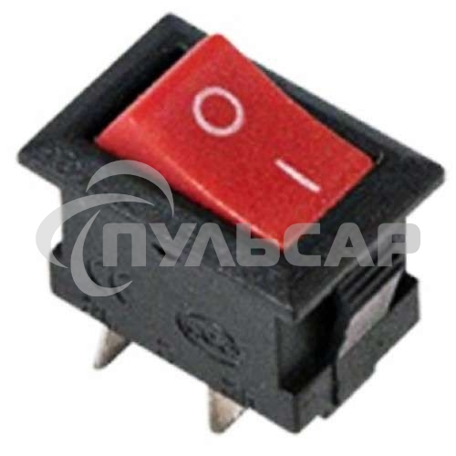 Выключатель клавишный 250V 3А (2с) ON-OFF красный Micro Rexant