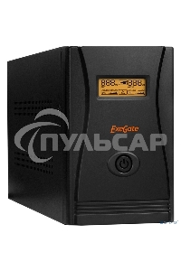 Источник бесперебойного питания ExeGate EP285517RUS SpecialPro Smart LLB-2000.LCD.AVR.C13.RJ.USB 2000VA/1200W, LCD, AVR, 6*IEC-C13, RJ45/11, USB, черный