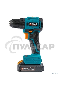 Дрель-шуруповерт Bort BAB-21-BLK, Аккумуляторная, 21В, 2 АКБ