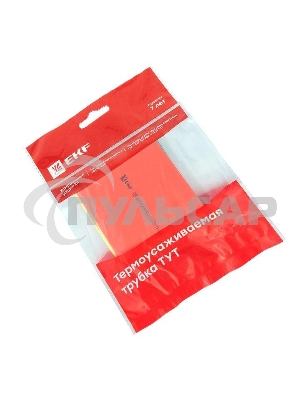 Набор трубок термоусадочных тонкостен. 50/25 (7 цветов по 3шт 100мм) EKF tut-n-50