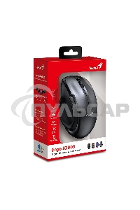 Мышь беспроводная Genius Ergo 8200S серый, 1200 dpi, радиоканал, USB, кнопки - 5