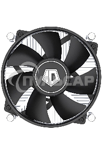 Кулер ID-COOLING DK-19 PWM серебристый/черный 92мм алюминий 2200rpm 26db 4-pin 95W 55мм