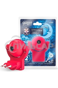 Светильник розеточный Gauss с фиксированной проекцией и датчиком освещ. 0.5Вт розо. 1/100