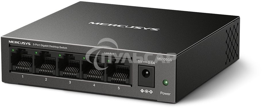 Настольный коммутатор Mercusys MS105GS с 5 гигабитными портам