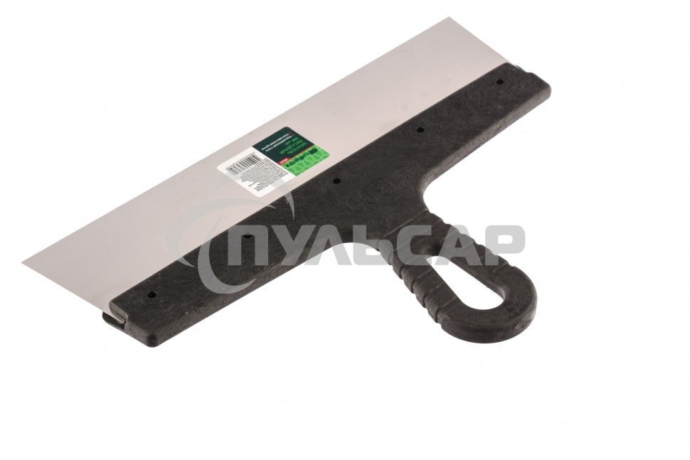 Шпатель фасадный СИБРТЕХ из нержавеющей стали,300 мм,пластмассовая ручка 85442