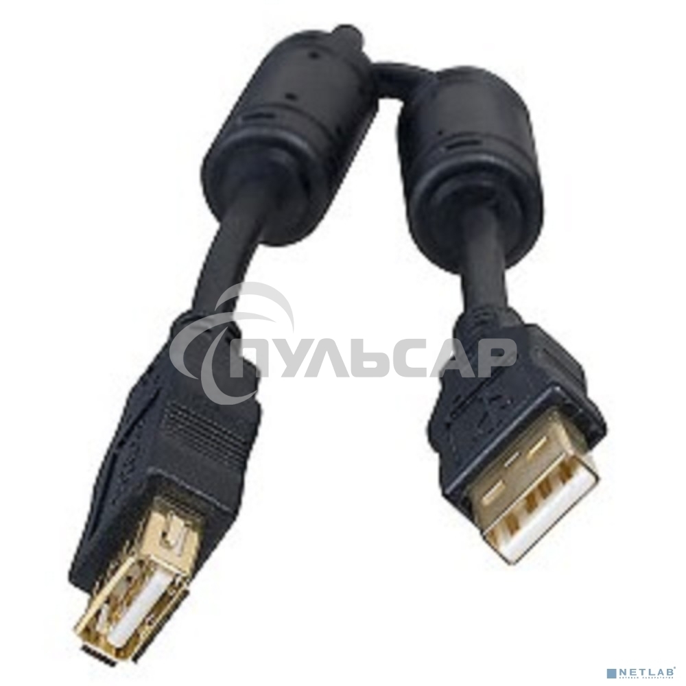 Кабель Defender PRO USB 2.0 кабель удлинительный 1.8м AM/AF, зол.конт, 2фер.фил.