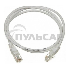 Патч-корд Lanmaster UTP TWT-45-45-1.5/6-GY вилка RJ-45-вилка RJ-45 кат.6 1.5м серый ПВХ (уп.:1шт)