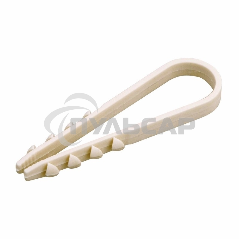 Дюбель-хомут нейлоновый Rexant 11-18 мм, белый, упаковка 100 шт.