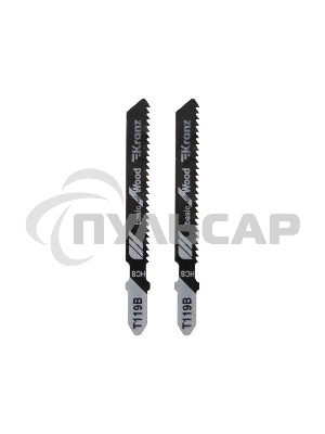 Пилка для электролобзика по дереву KRANZ T119B 76 мм 12 зубьев на дюйм 4-30 мм (2 шт./уп.)