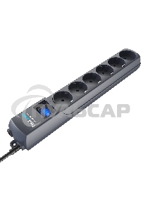 Сетевой фильтр Surge protector Pilot S Max (5 euros + 1GP), 15A/3.5kVA, automatic, 5 m, graphite