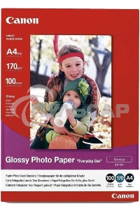 Фотобумага CANONГлянцевая, 170г/м2, A4 (21X29,7), 100 л.