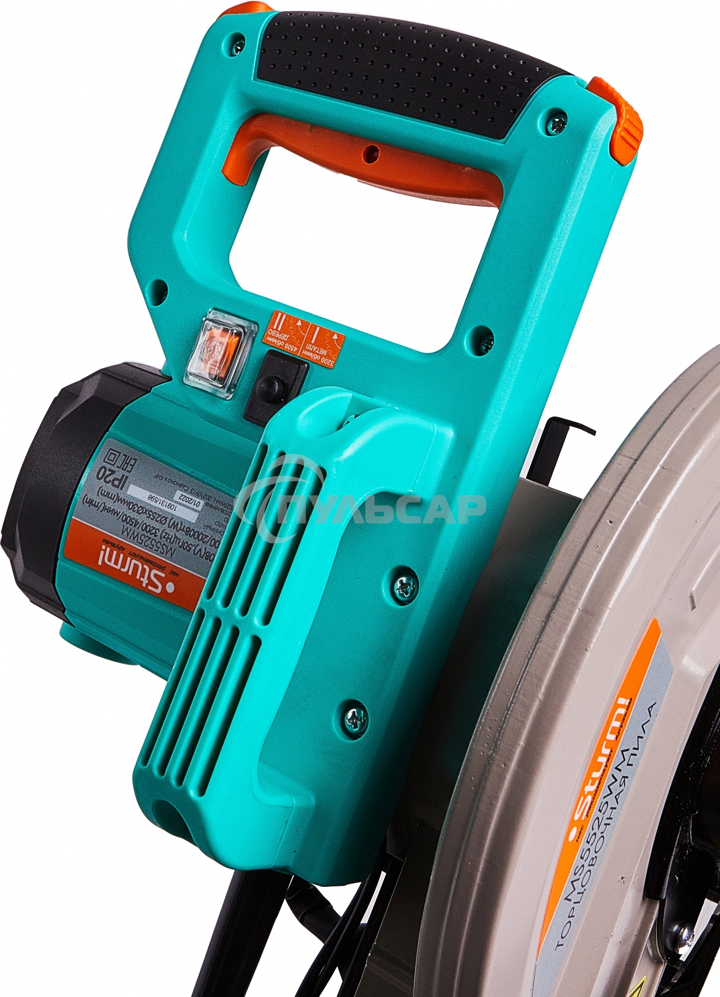 Пила торцовочная Sturm! MS5525WM, 2300 Вт, диск 255 мм, 3200/4500 об/мин, РЕЗКА МЕТАЛЛА, протяг