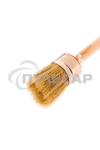 Кисть круглая Профи №6 (30 мм), натуральная щетина, деревянная ручка MTX 82044