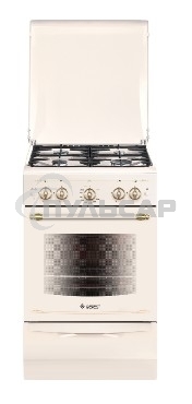 Плита газовая Gefest ПГ 5100-02 0186 бежевый, конфорок 4 шт, духовка 52 л, 50 см x 85 см x 58.5 см