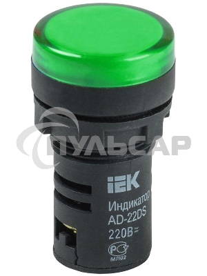 Арматура светосигнальная AD-22DS 12В AC/DC зел. ИЭК BLS10-ADDS-012-K06
