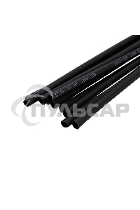 Термоусаживаемая трубка двухстенная клеевая 3,2/1,6 мм черная Rexant (уп. 10 шт. по 1 м)