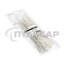 Стяжка (хомут) нейлоновая ExeGate CV66-200x3.6W (нейлон 6.6, 200x3.6мм, неоткрывающаяся, halogen free, -40°C - +85°C, белая, 100 шт)