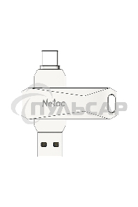 Флешка USB Netac U782C NT03U782C-032G-30PN dual USB 3.0+TypeC 32Gb, retail version