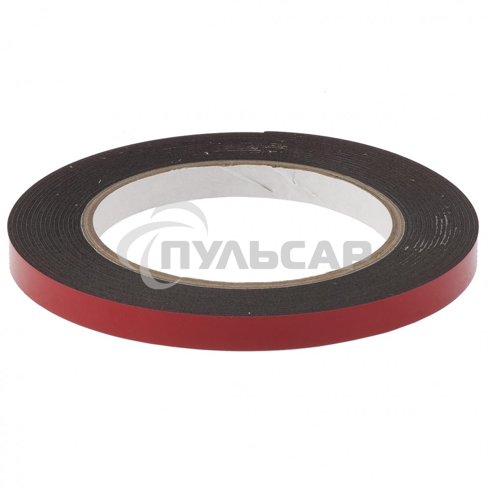 Лента клейкая Matrix на вспененной основе усиленная, двусторонняя, черная, 9 мм х 5 м