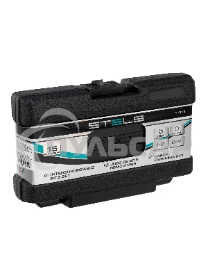 Набор бит STELS 11313hex хвостовик-шестигранник 1/2'' crv 10мм 15предм.