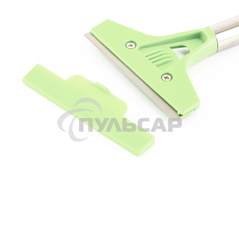 Скребок СИБРТЕХ, фиксированное лезвие 100мм металлич, обрезиненная ручка, 500мм 79543