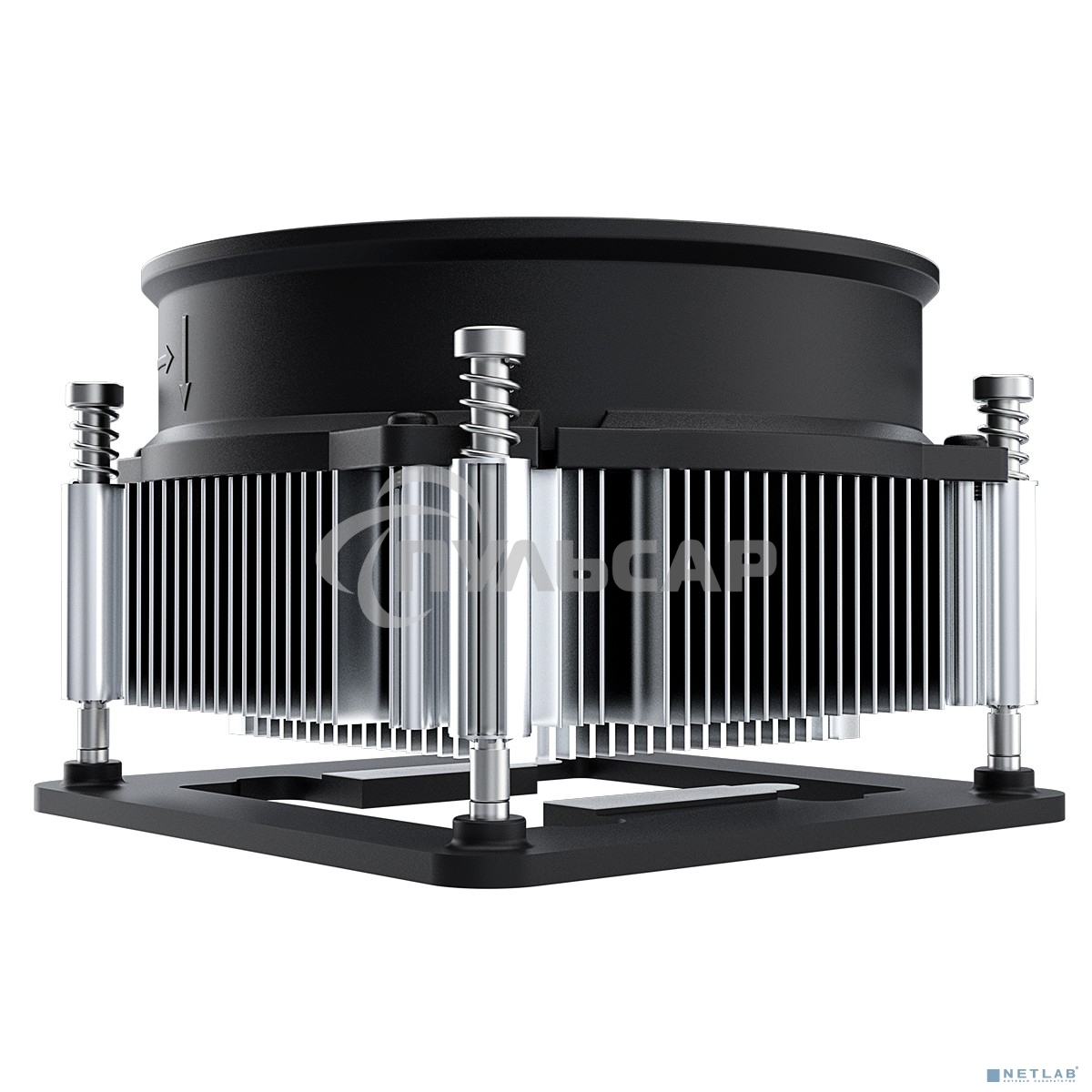 Кулер ID-COOLING DK-19 PWM серебристый/черный 92мм алюминий 2200rpm 26db 4-pin 95W 55мм