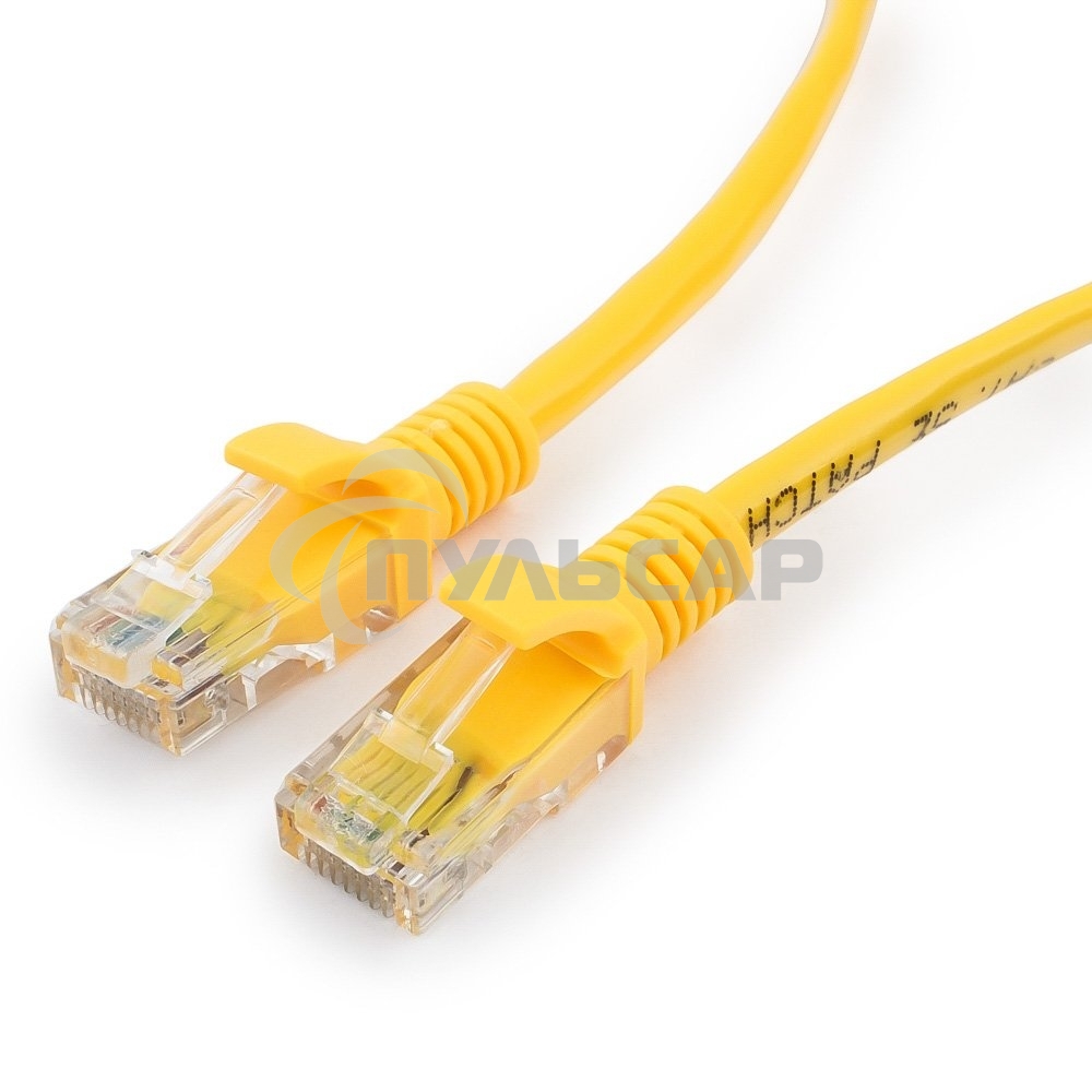 Патч-корд UTP Cablexpert кат.5e, 3м, литой, многожильный (желтый)
