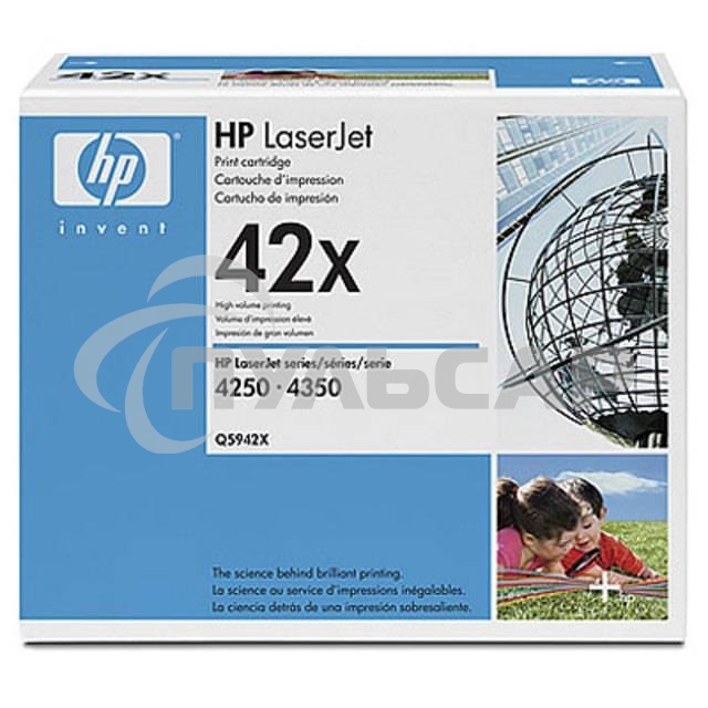 Картридж лазерный HP Q5942XD черный двойная упаковка для LaserJet 4250/4350 2 x 20000стр.