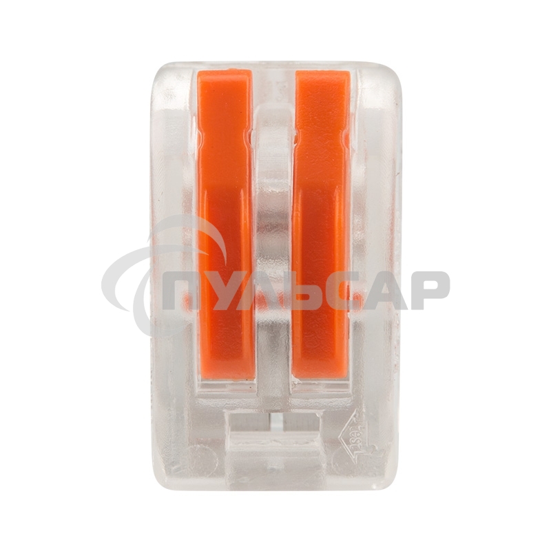 Универсальная клемма 2-проводная, прозрачная (0,08-2,5/4 мм²) (50 шт./уп.) Rexant