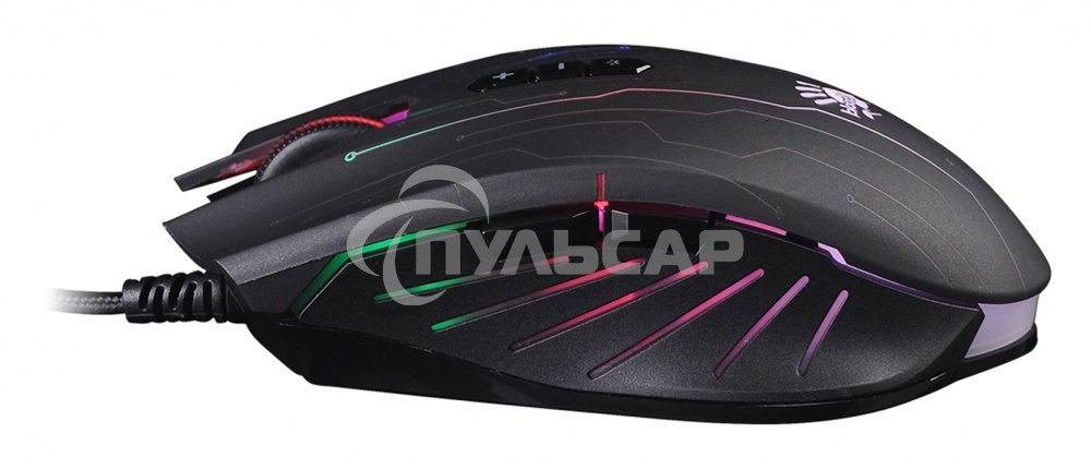 Мышь проводная A4Tech Bloody Q82 черный, 3200 dpi, USB, кнопки - 8