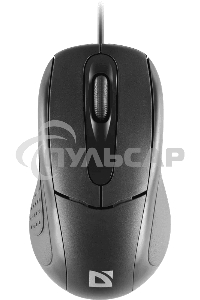 Мышь проводная Defender Standard MB-580 черный, 1000 dpi, USB, кнопки - 3