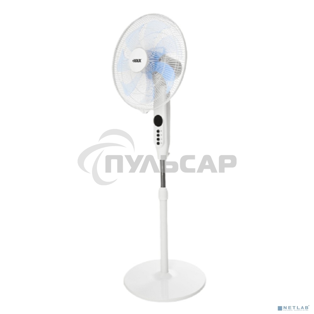 Вентилятор напольный DUX 7 лопастей, д/у управление, 50Вт белый 60-0221