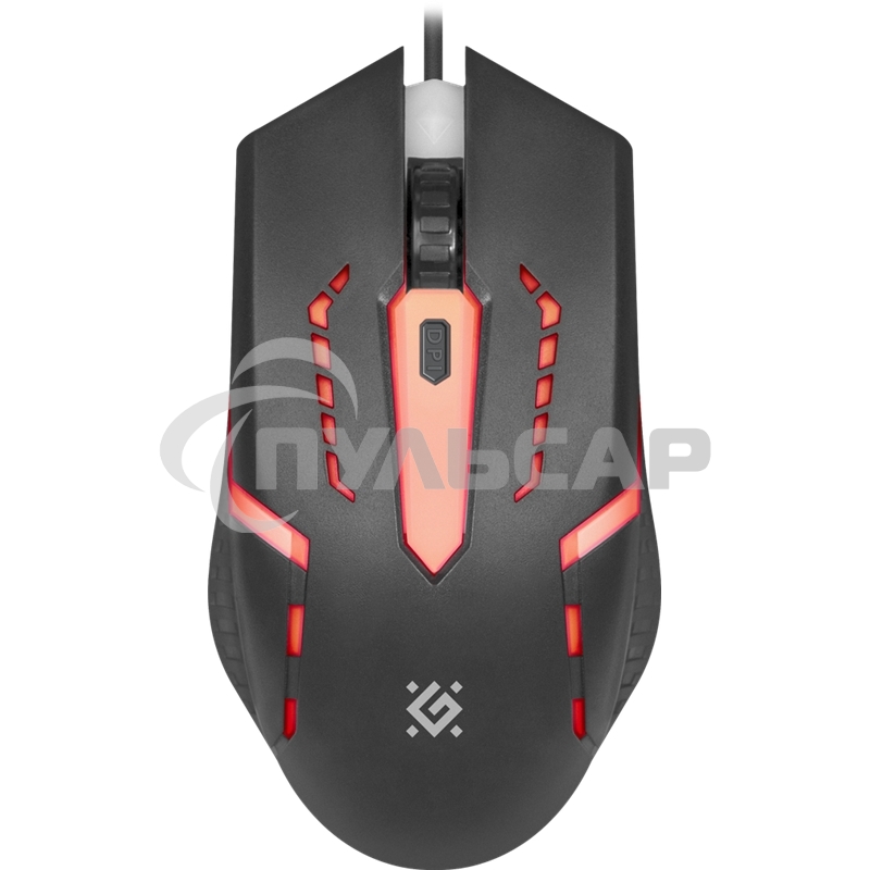 Мышь проводная Defender Flash MB-600L черный, 1200 dpi, USB, кнопки - 4