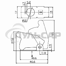Защитная крышка для тумблеров типа KN и ASW черная Rexant