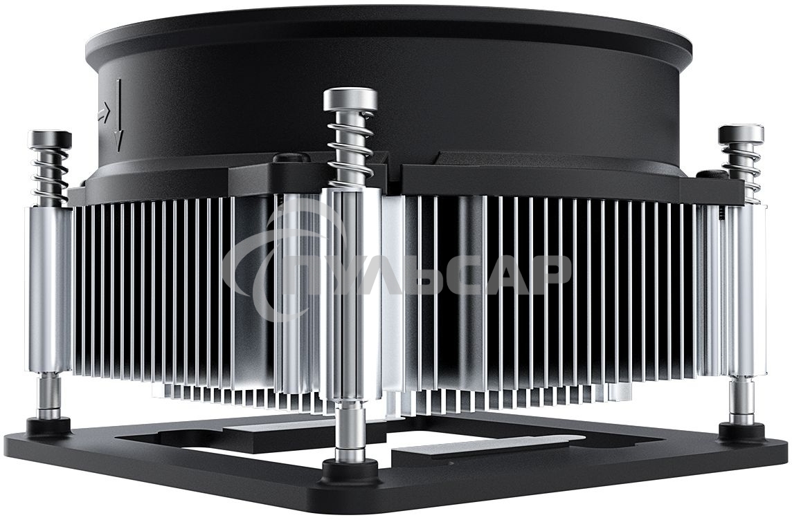 Кулер ID-COOLING DK-19 PWM серебристый/черный 92мм алюминий 2200rpm 26db 4-pin 95W 55мм