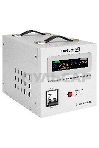 Стабилизатор напряжения ExeGate Expert AS-15000 (15000ВА, вход 140-260В, цветной дисплей, выход 220В±8%, КПД 98%, 5 уровней защиты, задержка, усиленный метал. корпус, клем.колодка, RTL)