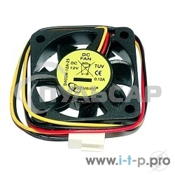 Вентилятор для корпуса Gembird D40SM-12A-25 черный, 40 мм, 5000 об/мин, 27 дБ, 3 pin