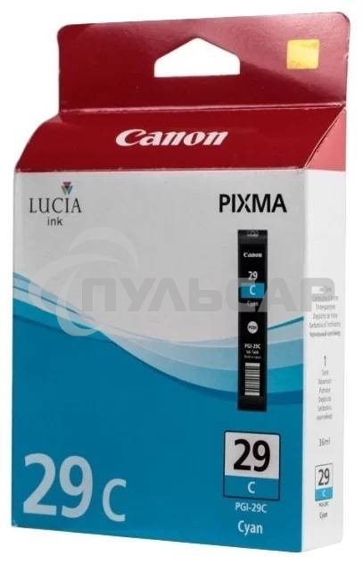 Картридж струйный Canon PGI-29C (4873B001) голубой (36 мл) для Canon Pixma Pro 1