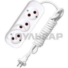 Удлинитель 3х7м без заземл. 6А IP20 У6-639М ПВС 2х0.75 UNIVersal 639М-07