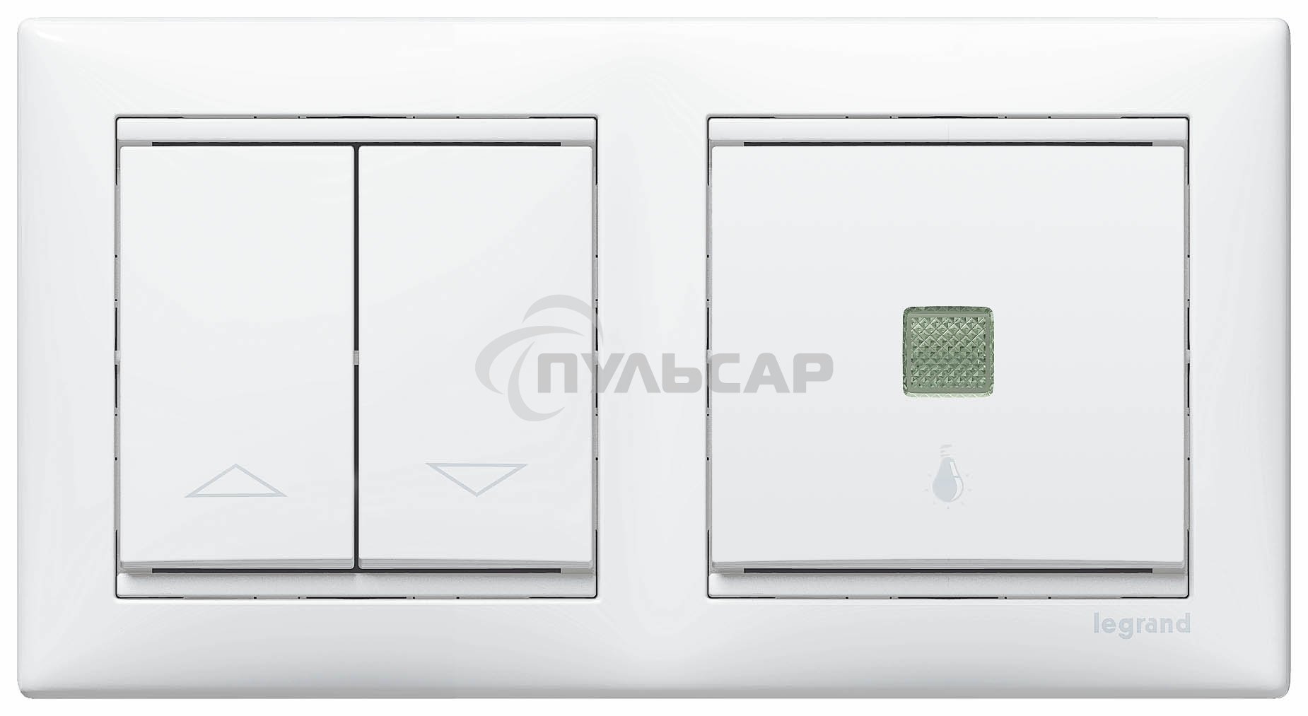 Рамка Valena - Белая - двухместная Legrand 774452