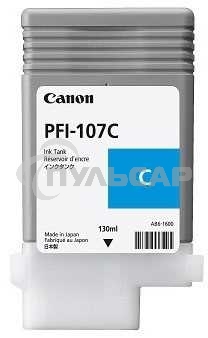 Картридж струйный Canon PFI-107C (6706B001) голубой (130 мл) для Canon iP F680/685/780/785